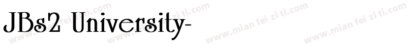 JBs2 University字体转换